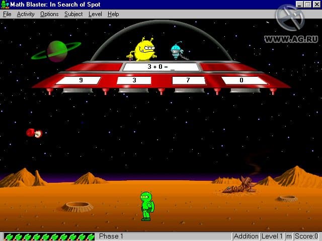 Math Blaster: In Search of Spot